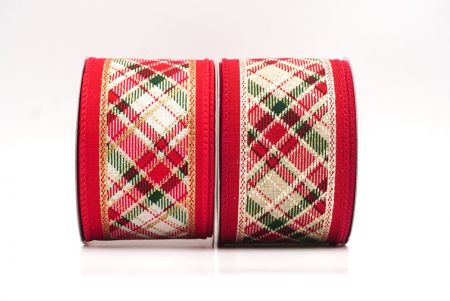 Cinta de alambre de cuadros navideños clásicos_KF9541.KF9542 (1)